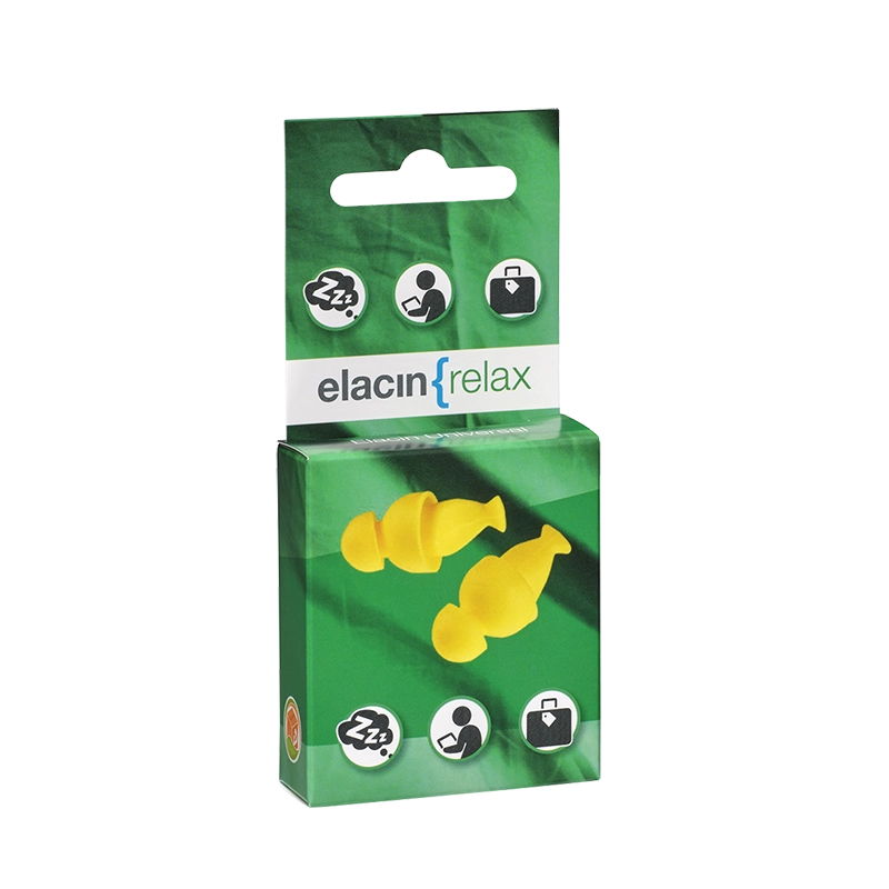 Elacin Universal Relax korvatulpat, hiljaisuus ja rentoutus.