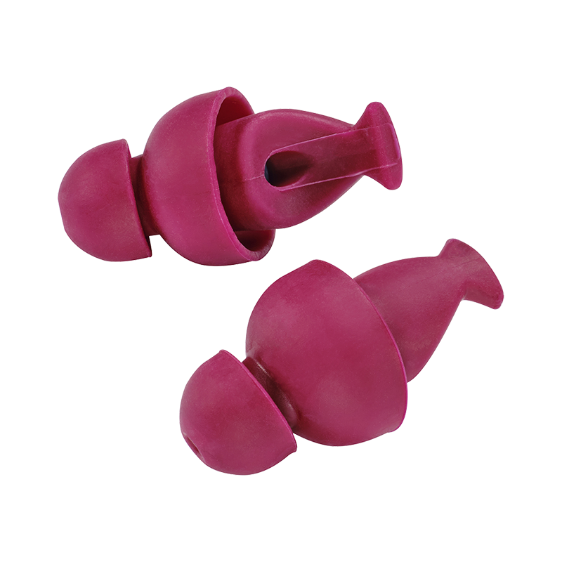 Elacin Universal Relax korvatulpat, vaaleanpunaiset, ergonomiset korvatulpat.