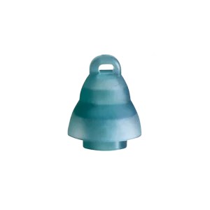 Uusikuulo kello suljettuna, moderni design ja sininen väri.